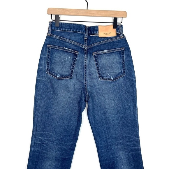 Moussy Vintage Rhode Cropped Flare High Rise Distressed Jeans Size 27 - Picture 10 of 14